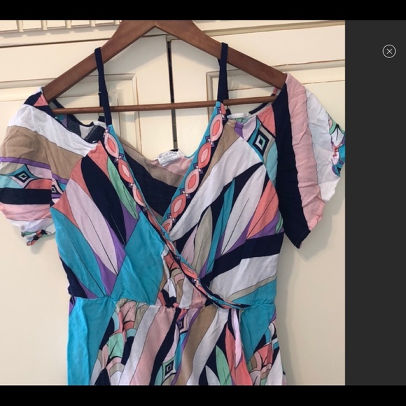 Trina Turk Electric Wave Coverup/Romper L - Picture 2 of 5